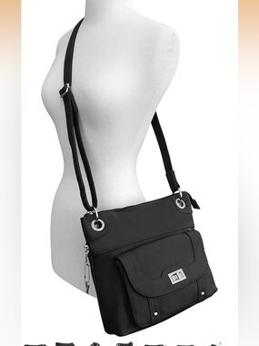 Black Crossbody Shoulder, conceal carry Bag
